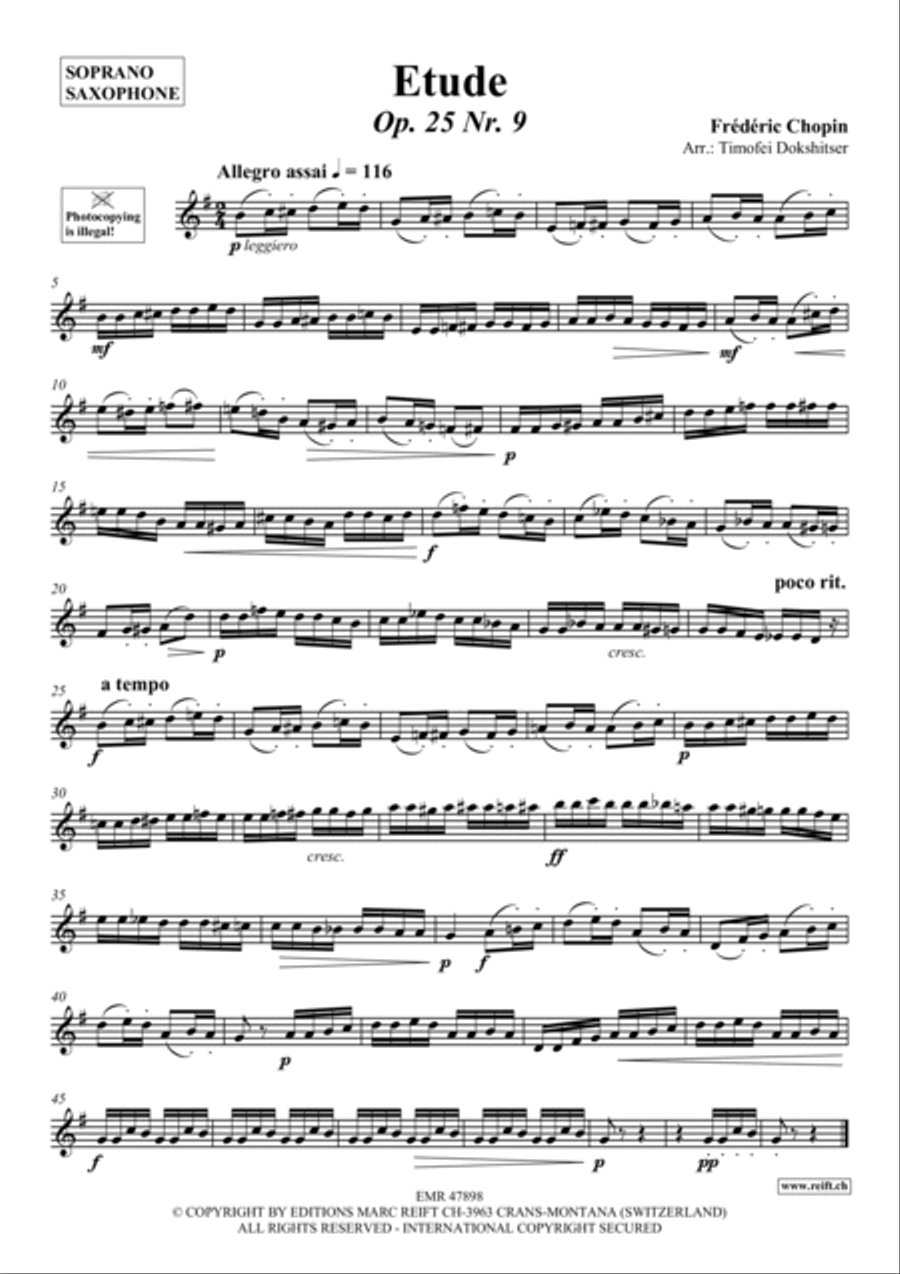Etude Soprano Saxophone scores gallery preview page 2