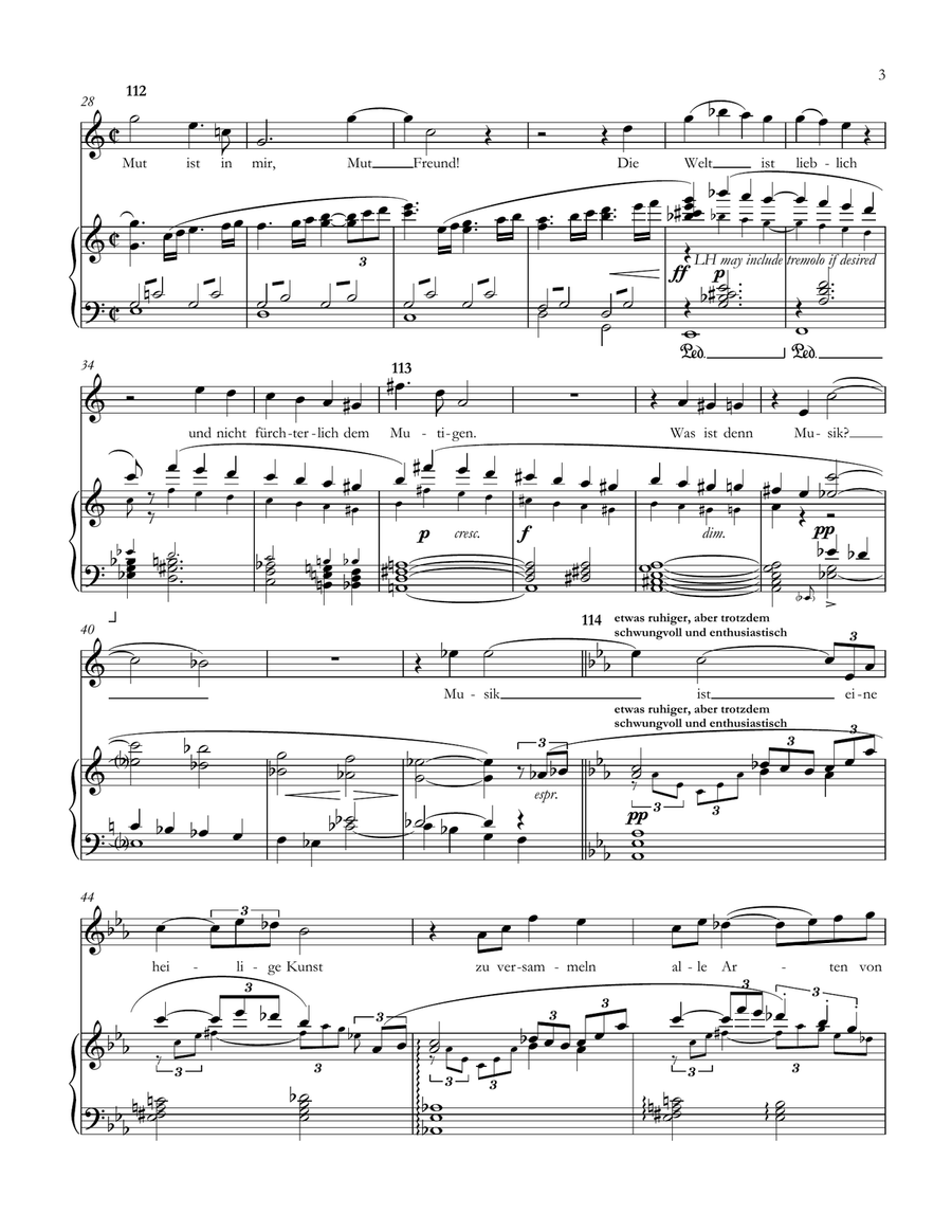 Sein wir wieder gut (Composer's Aria) from Ariadne auf Naxos - Accessible Accompaniments Edition Mezzo-Soprano Voice scores gallery preview page 3