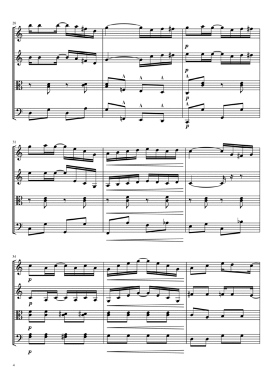 10 Ragtime for String Quartet String Quartet scores gallery preview page 6