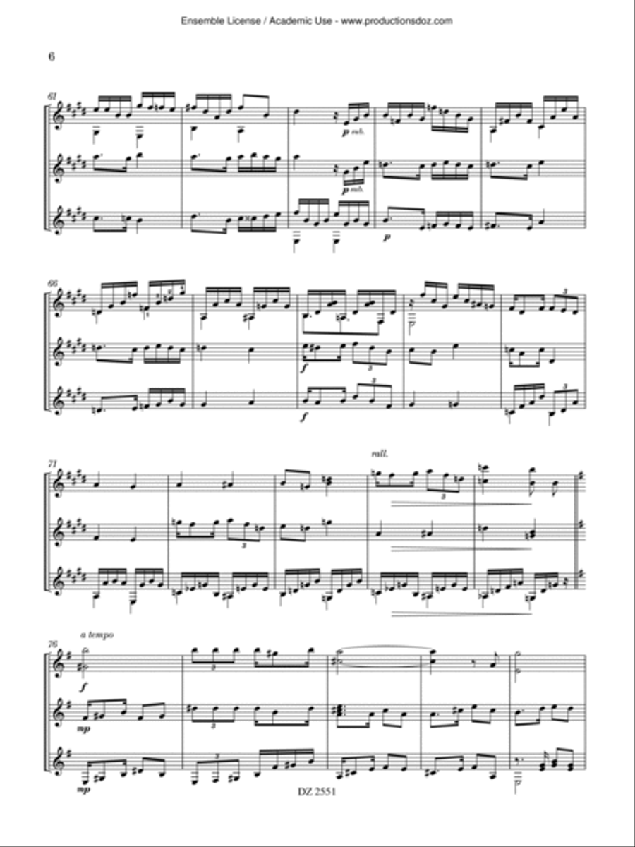 Si Mi Guitarra Te Sueña Guitar Ensemble scores gallery preview page 6