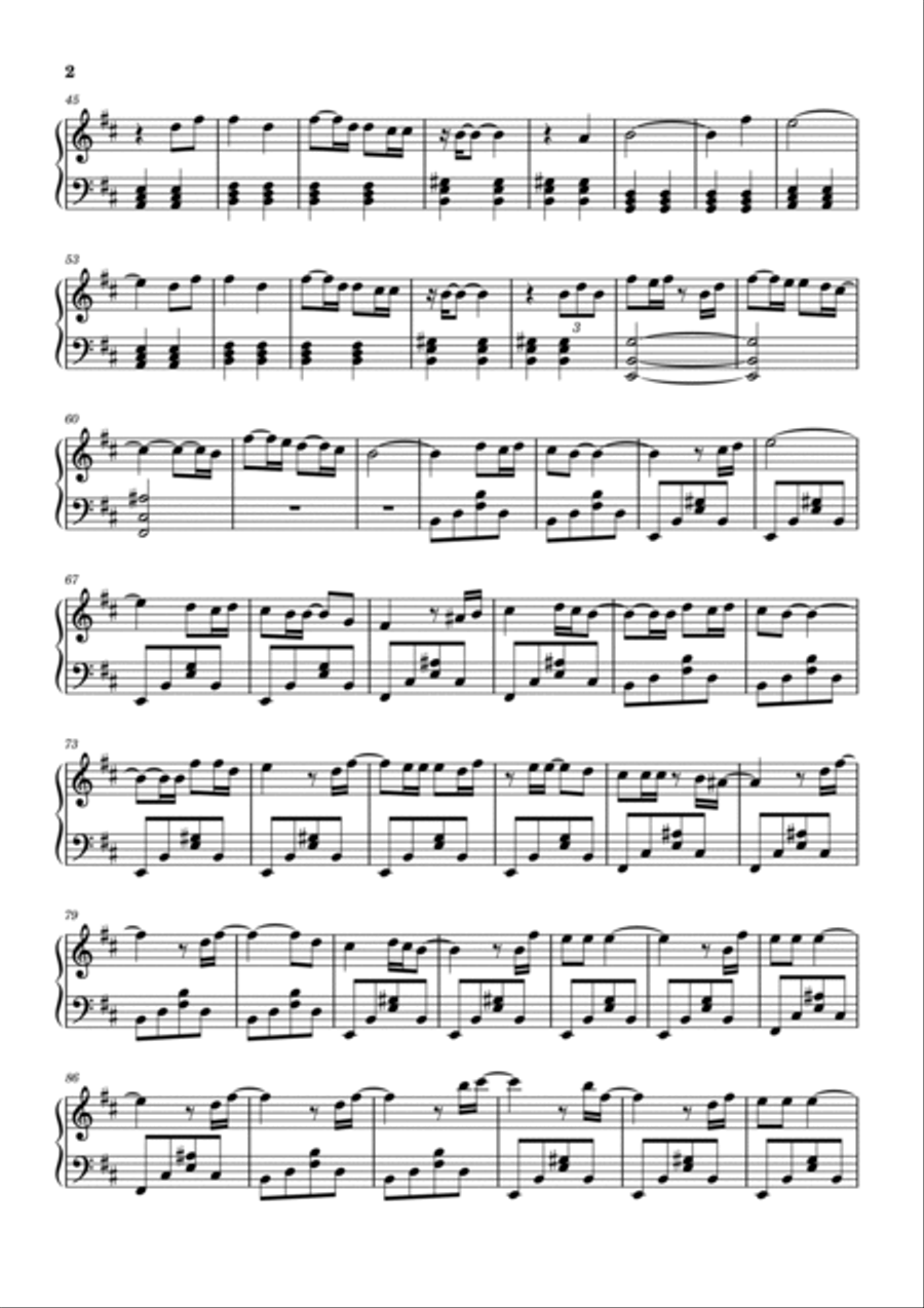 Lost Again (Theme From The Callisto Protocol) Piano Solo scores gallery preview page 2