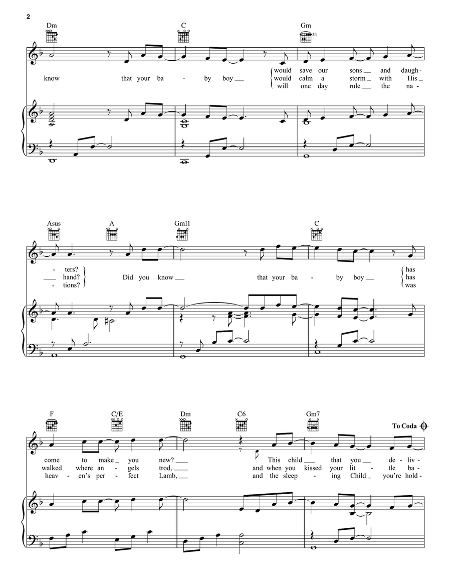 Mary, Did You Know? Mary, Did You Know? Guitar scores gallery preview page 2