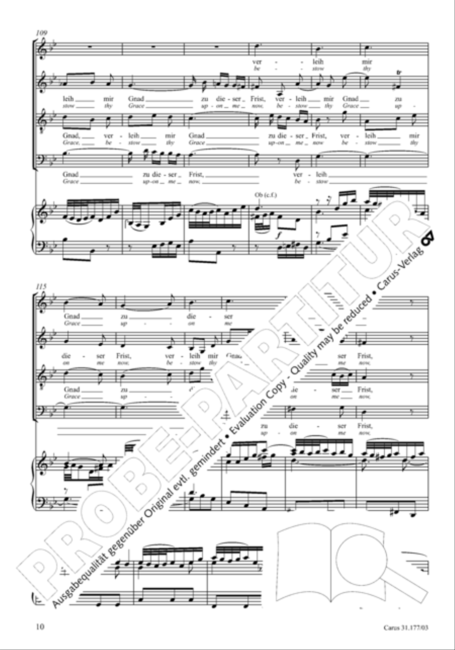 I cry to thee, Lord Jesus Christ (Ich ruf zu dir, Herr Jesu Christ) 4-Part scores gallery preview page 11