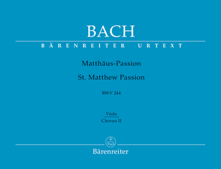 Matthaus-Passion BWV 244