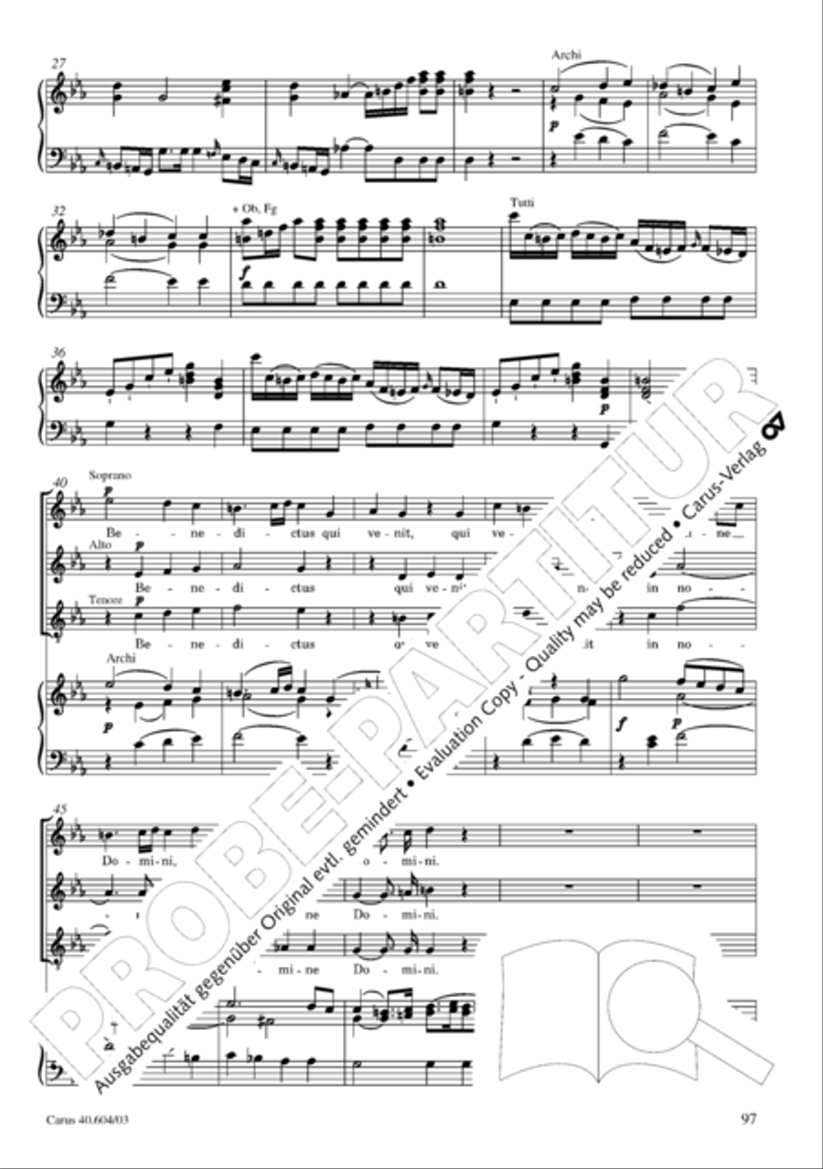 Grosse Mariazeller Messe in C 4-Part scores gallery preview page 106