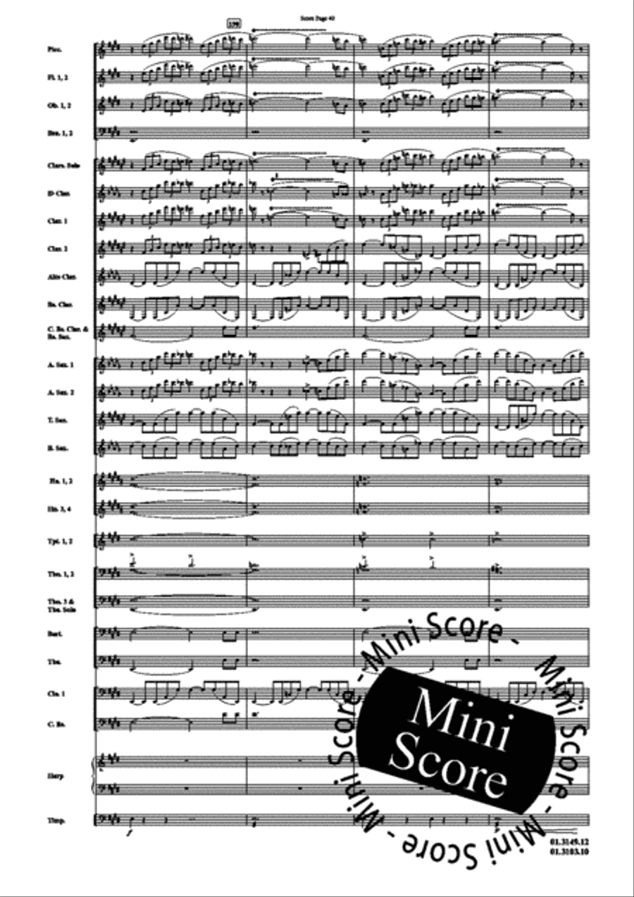 Scheherazade, Part I Concert Band scores gallery preview page 44