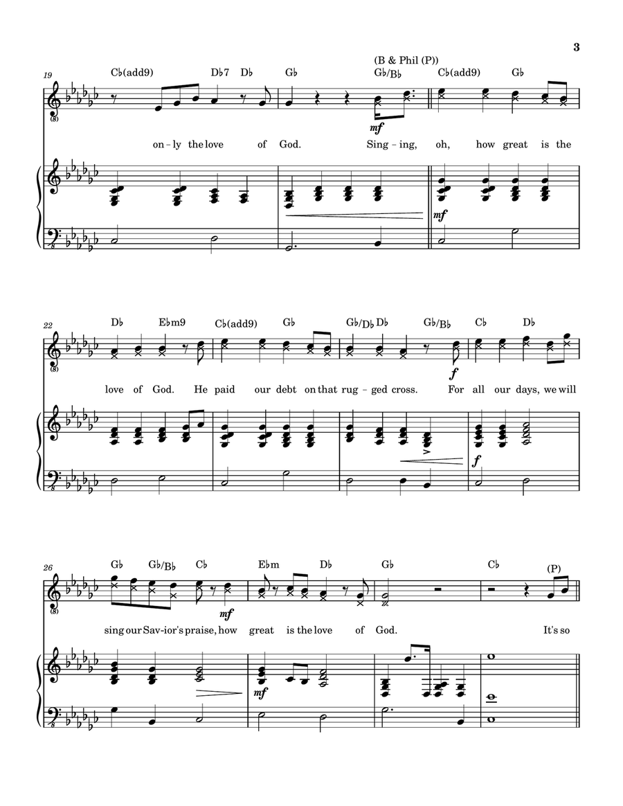 Love Of God Love Of God Piano, Vocal, Guitar scores gallery preview page 4