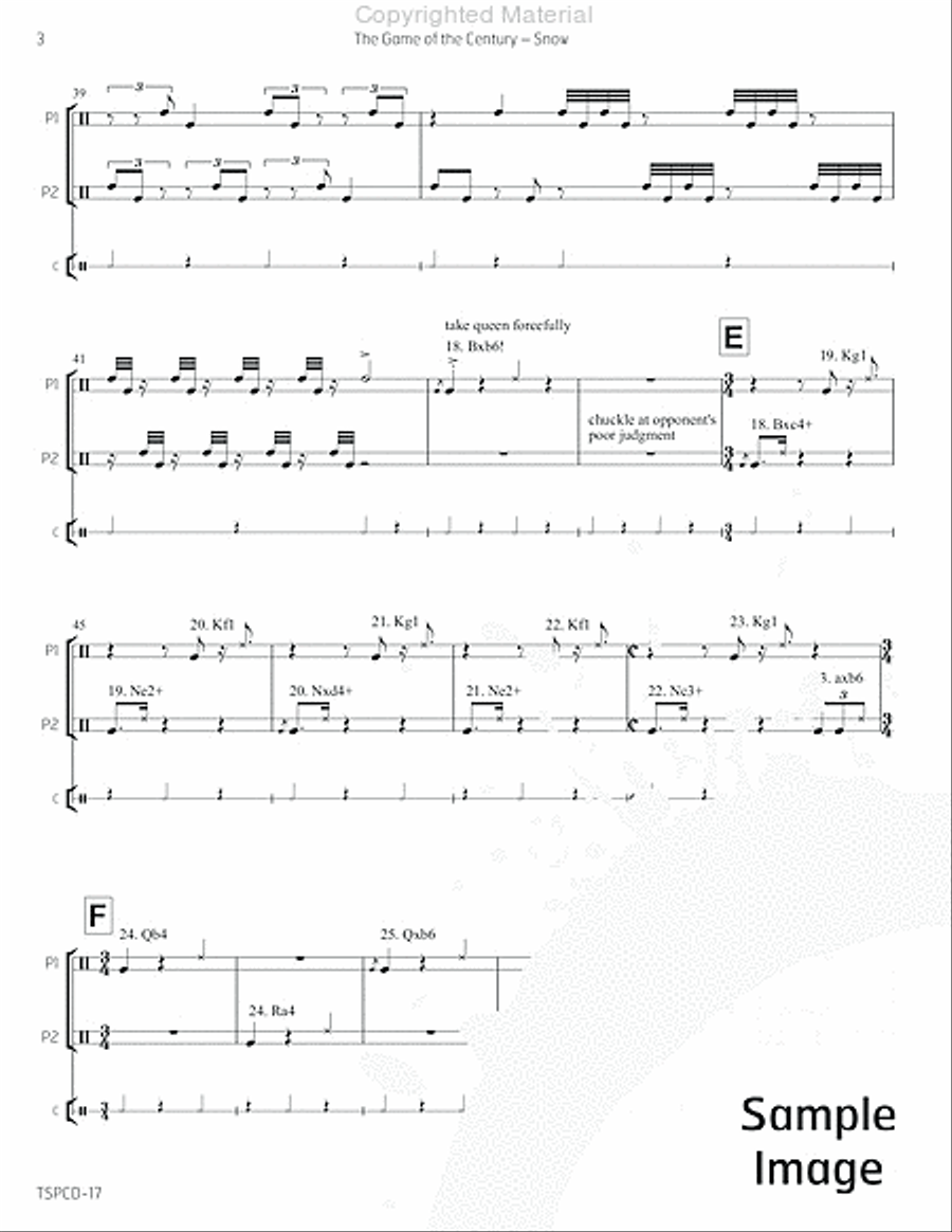 Game of the Century, The Game of the Century, The Percussion scores gallery preview page 7