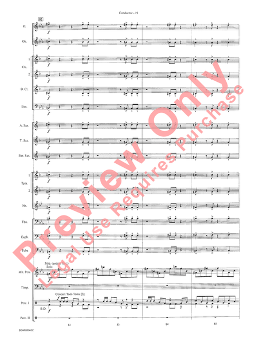 Abaco Overture Concert Band Methods scores gallery preview page 23