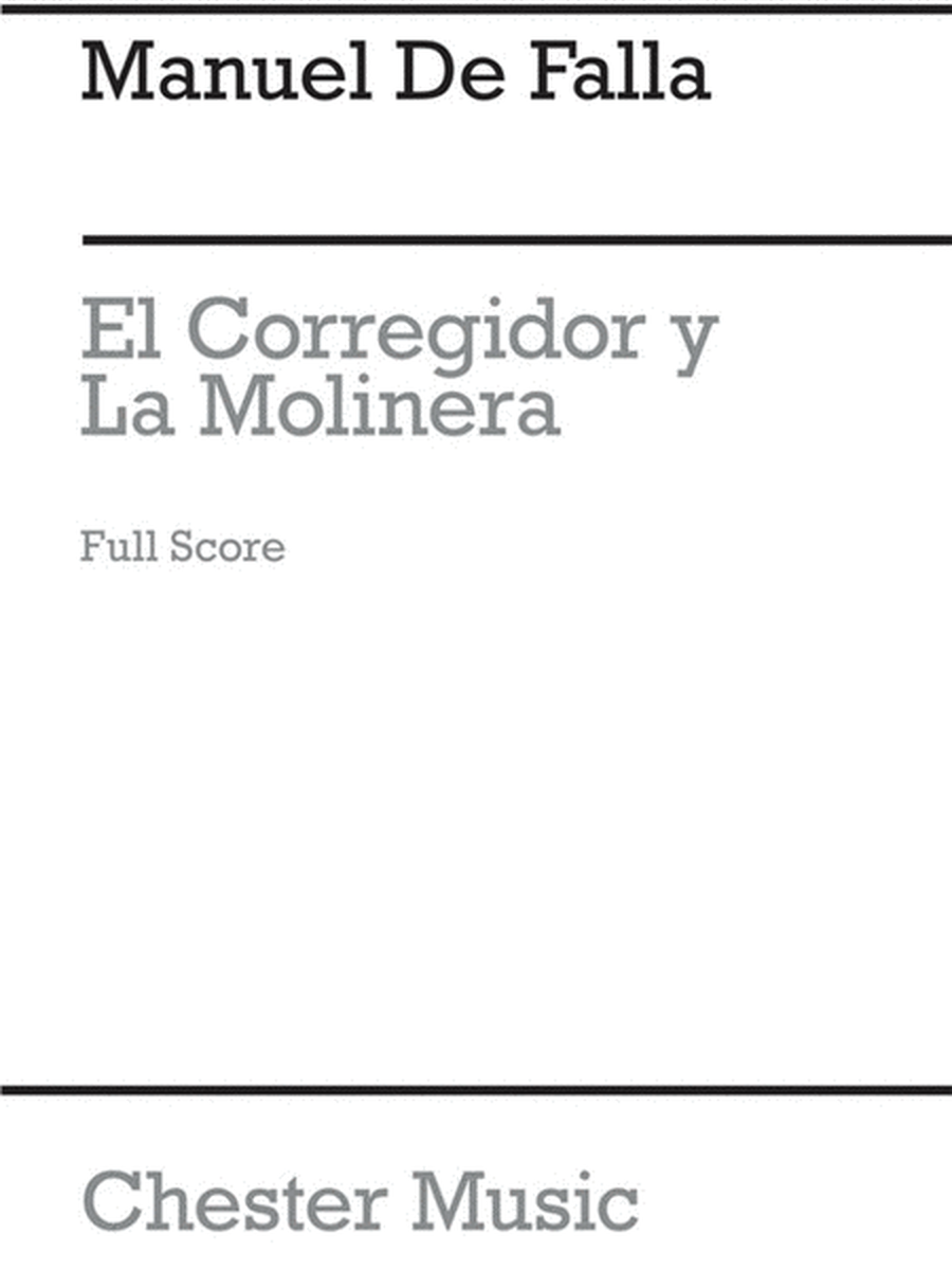 Falla El Corregidor Full Score