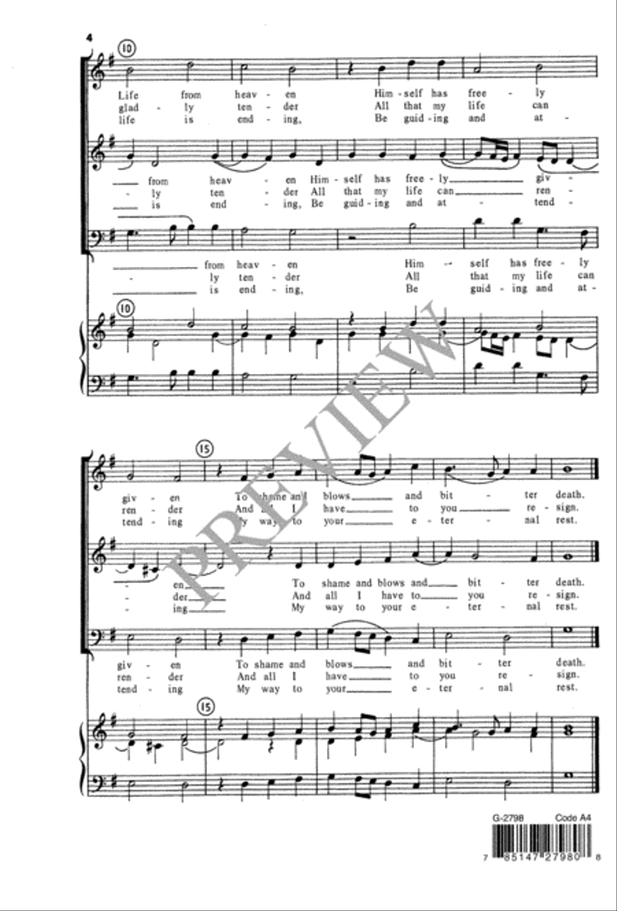 Upon the Cross Extended 3-Part scores gallery preview page 5