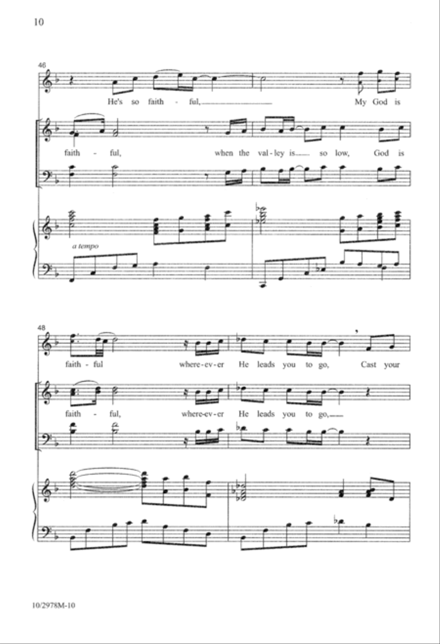 God Is Faithful 4-Part scores gallery preview page 11