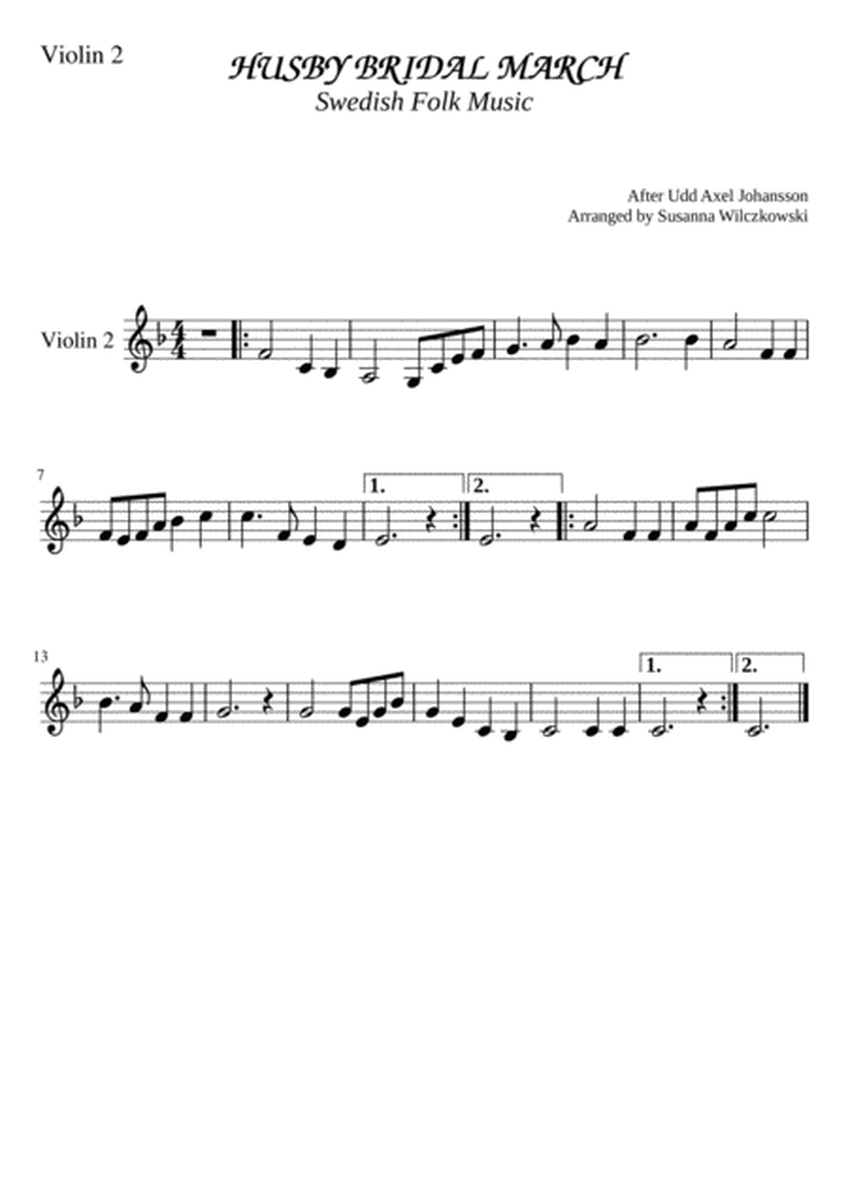 Husby Bridal March (for 3 violins or 2 violins and viola) image number null