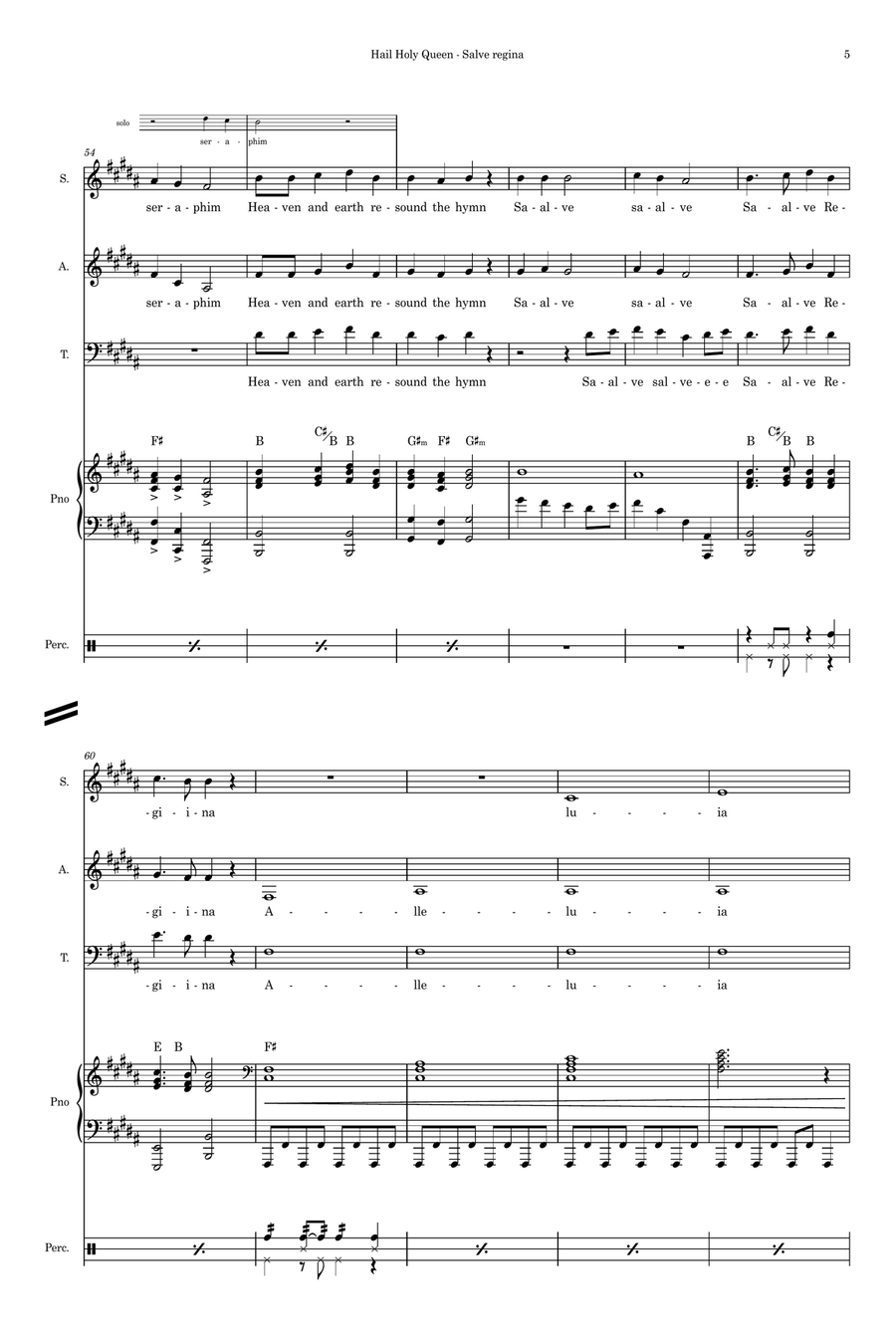 Hail Holy Queen (Salve Regina) - Sister Act SAT scores gallery preview page 5