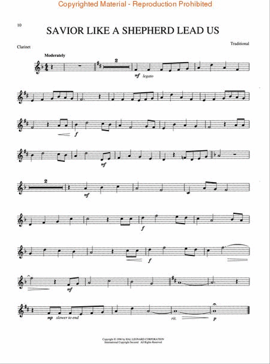 Hymns for the Master Hymns for the Master Clarinet Solo scores gallery preview page 4