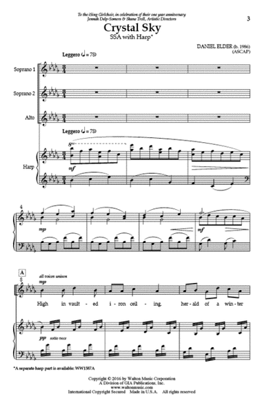 Crystal Sky (Vocal Score) image number null