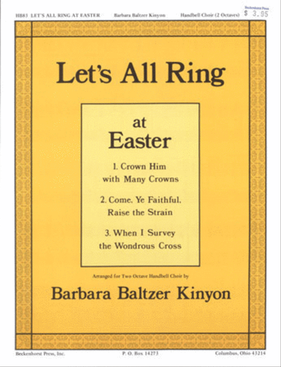 Let's All Ring At Easter by Barbara Kinyon 2-Octaves - Sheet Music