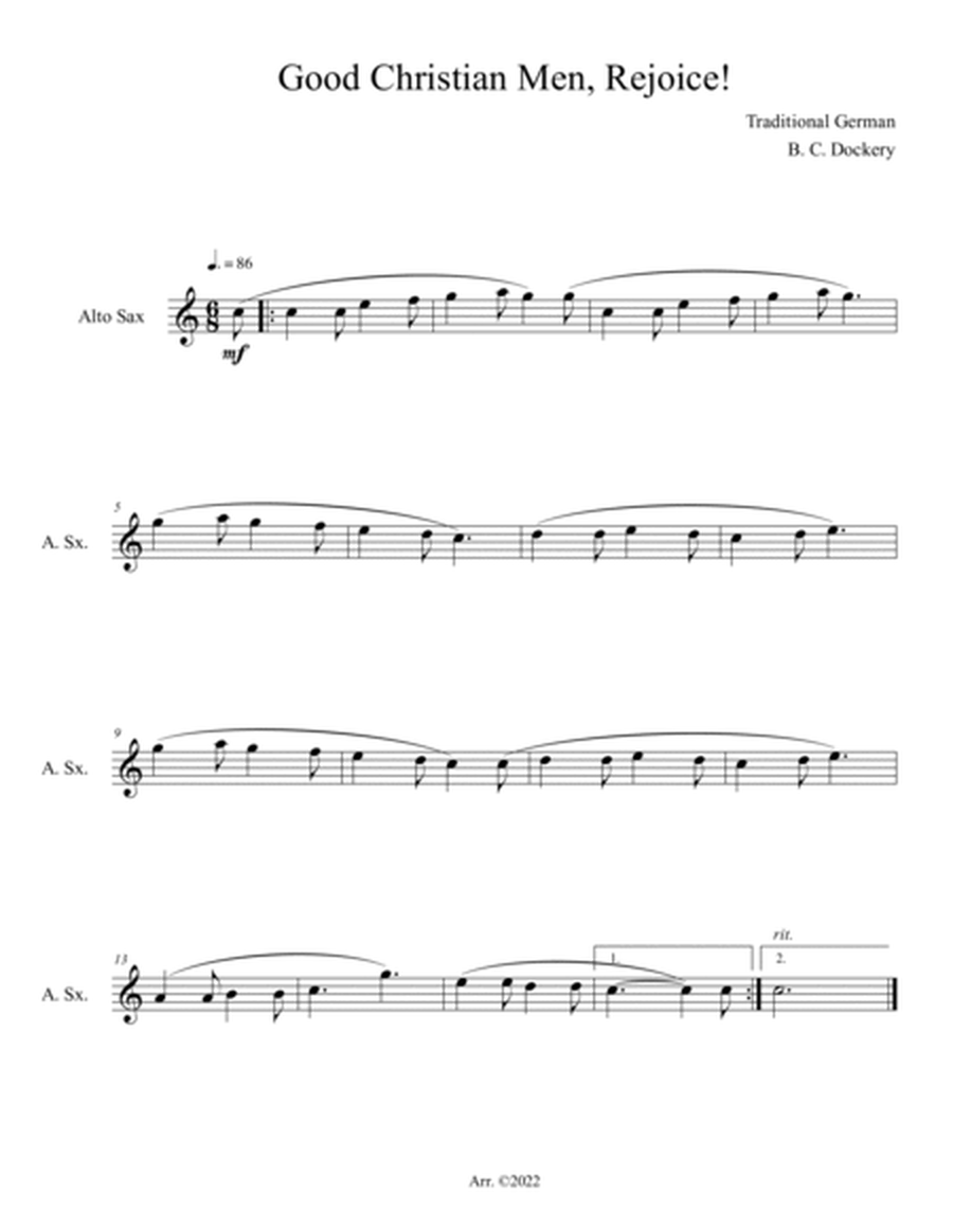 10 Christmas Solos for Alto Sax (Vol. 4) image number null