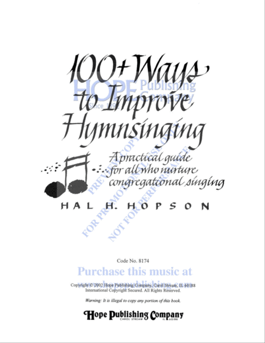 100+ Ways to Improve Hymnsinging Collection / Songbook scores gallery preview page 4