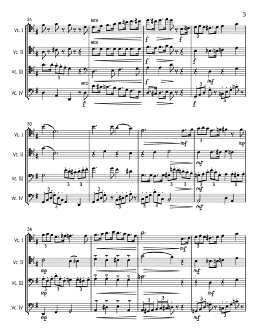 It's Beginning To Look Like Christmas String Quartet scores gallery preview page 3