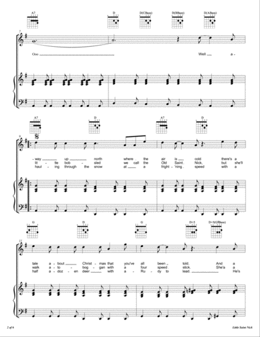 Little Saint Nick Little Saint Nick Voice scores gallery preview page 3