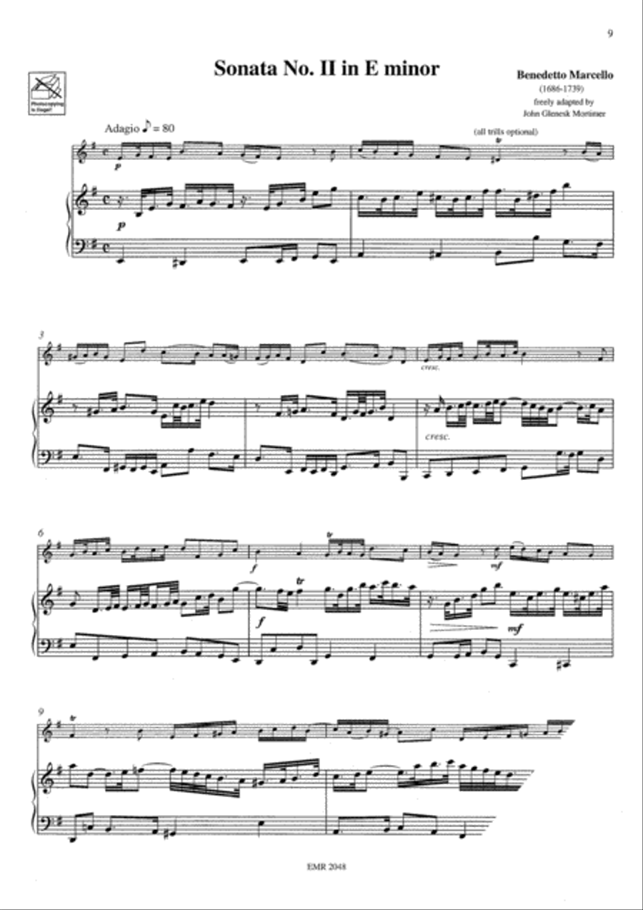 6 Sonatas Alto Saxophone scores gallery preview page 4