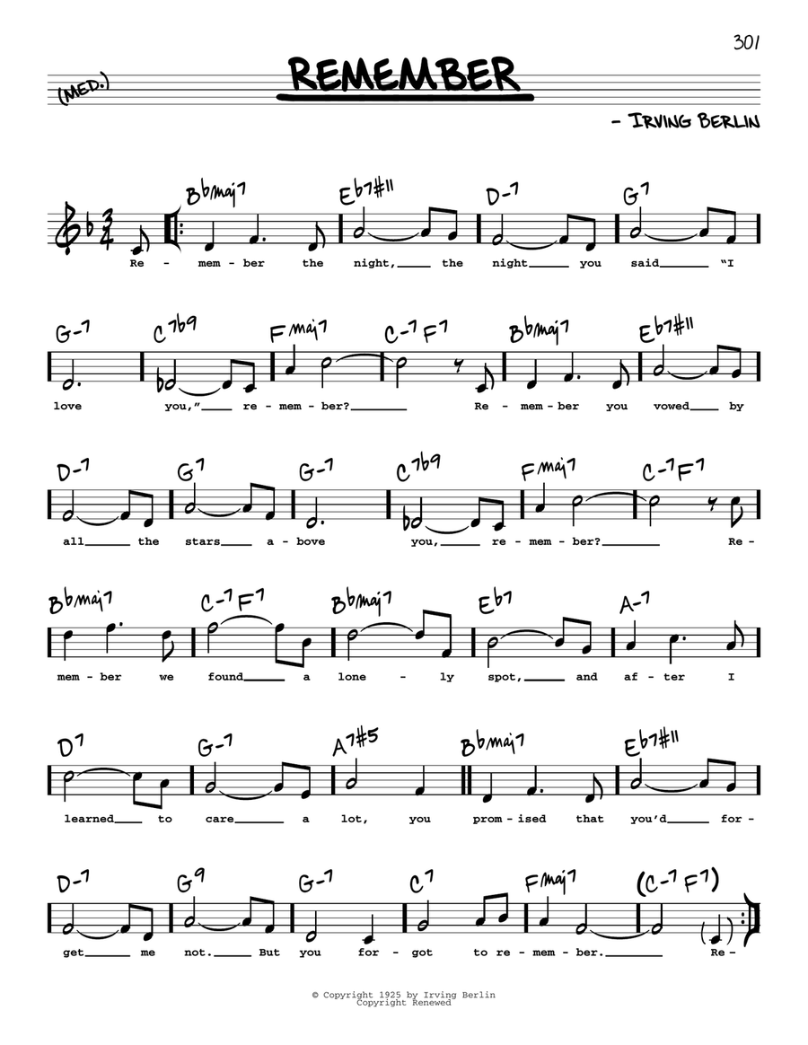 Remember (High Voice) Remember (High Voice) High Voice scores gallery preview page 1