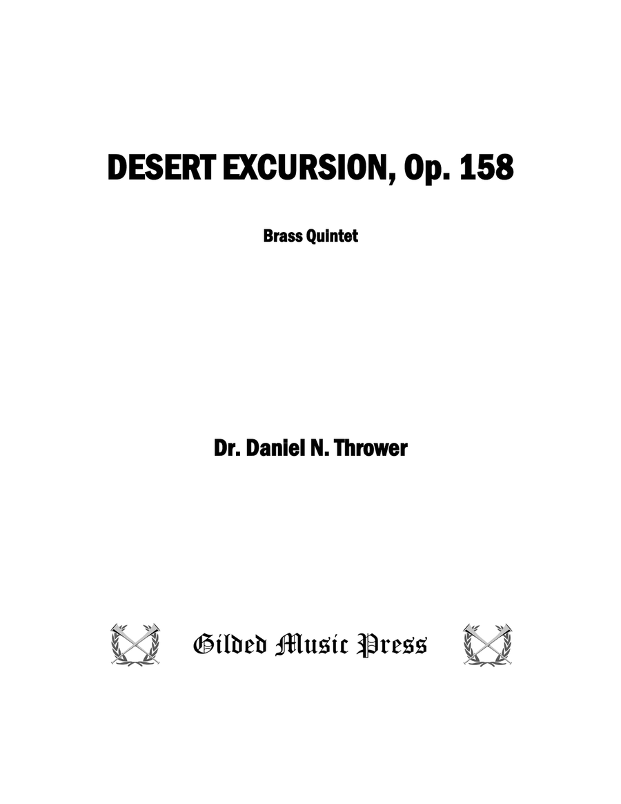 Desert Excursion, Op. 158 Brass Quintet scores gallery preview page 3