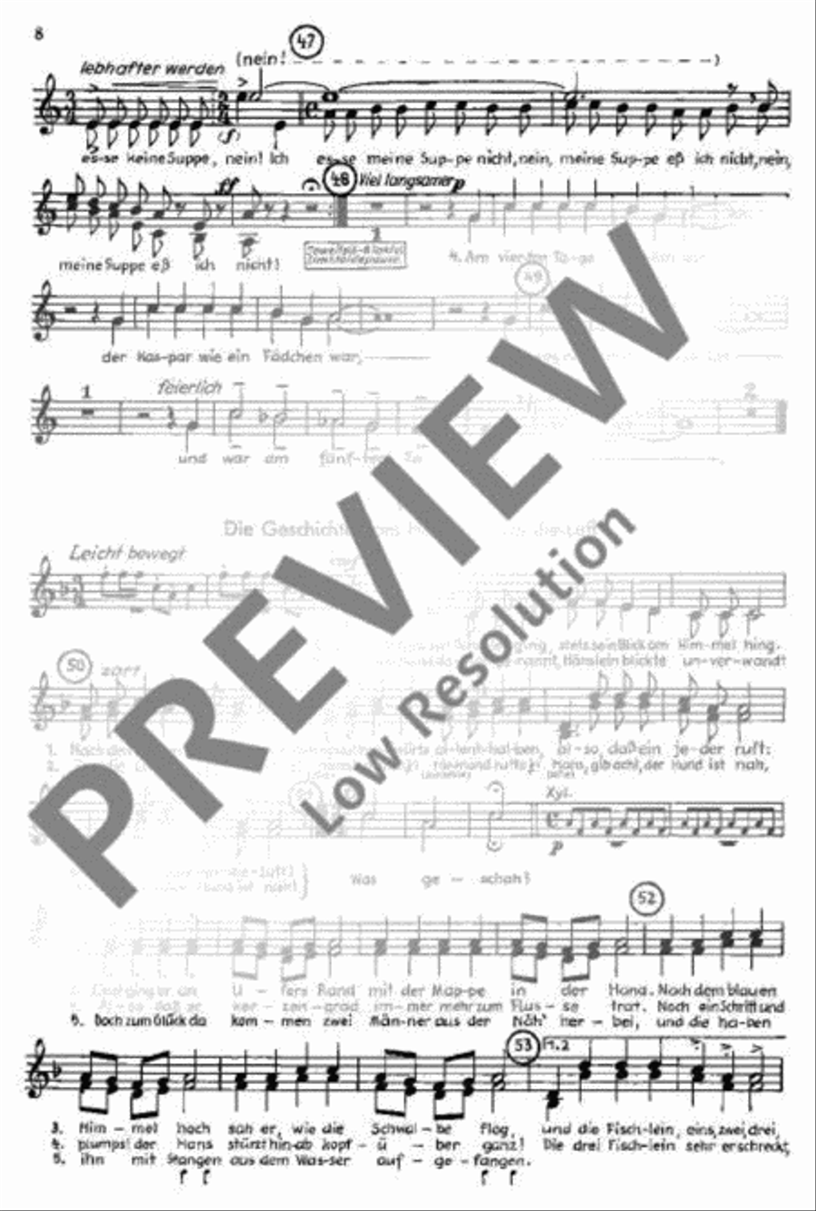 Der Struwwelpeter Children's Choir scores gallery preview page 9