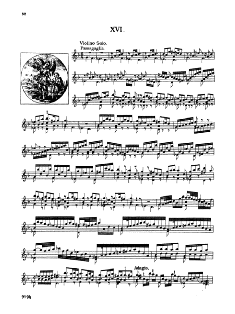 Biber: 16 Violin Sonatas, Volume II Violin scores gallery preview page 1