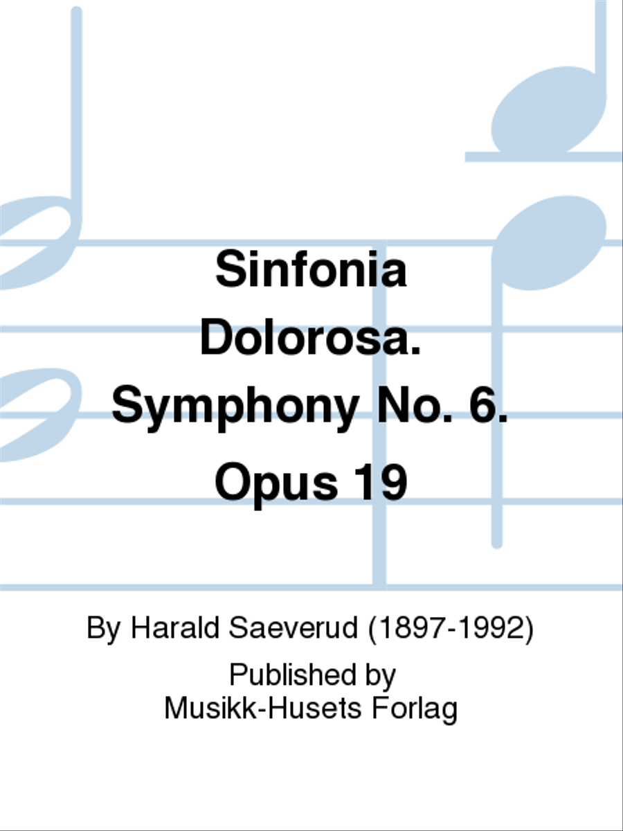 Sinfonia Dolorosa. Symphony No. 6. Opus 19 Score scores gallery preview page 1