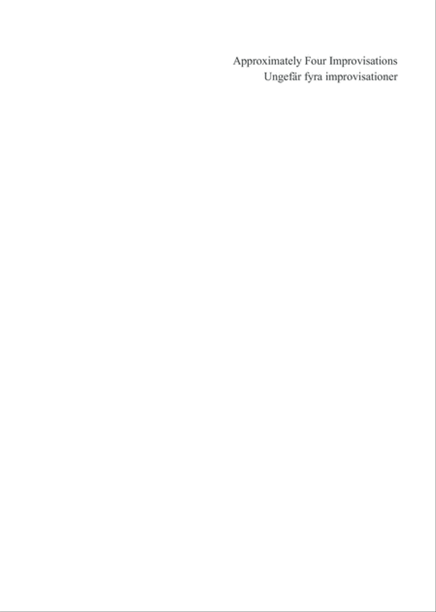 Approximately Four Improvisations Divisi scores gallery preview page 3
