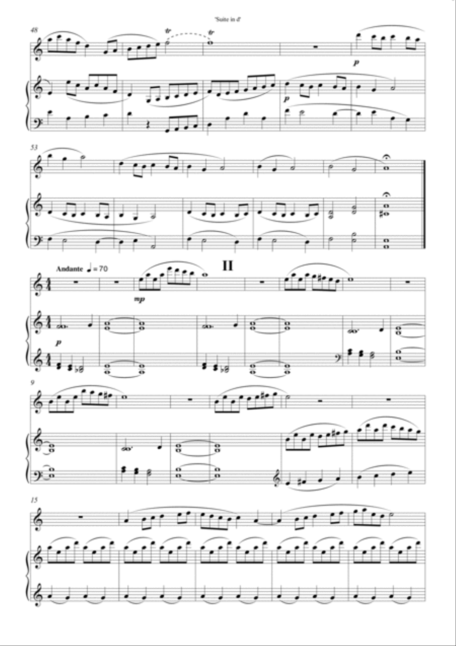 Suite in d Suite in d Woodwind Duet scores gallery preview page 5