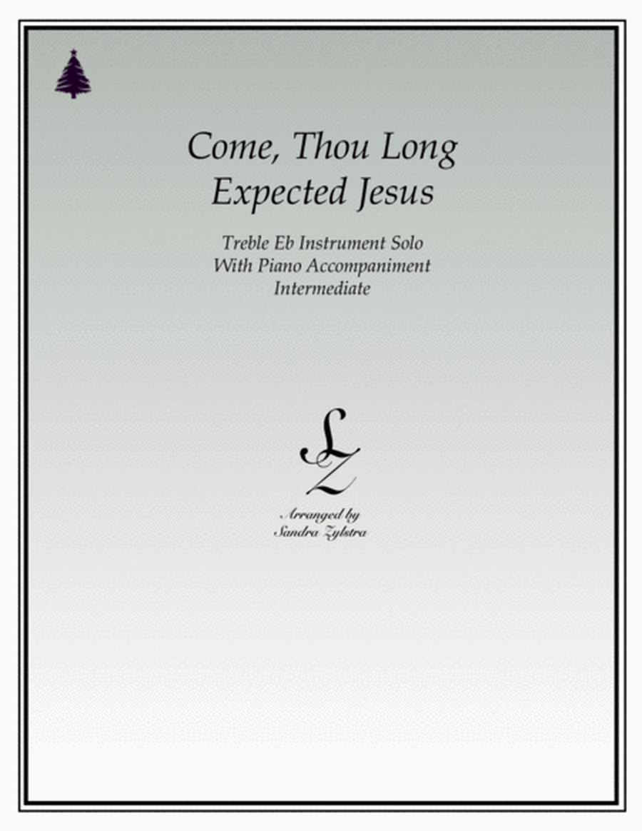 Come, Thou Long Expected Jesus (treble Eb instrument solo) image number null