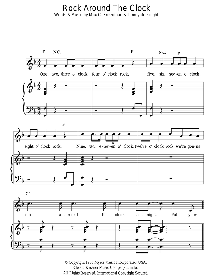 Rock Around The Clock Acoustic Guitar scores gallery preview page 1