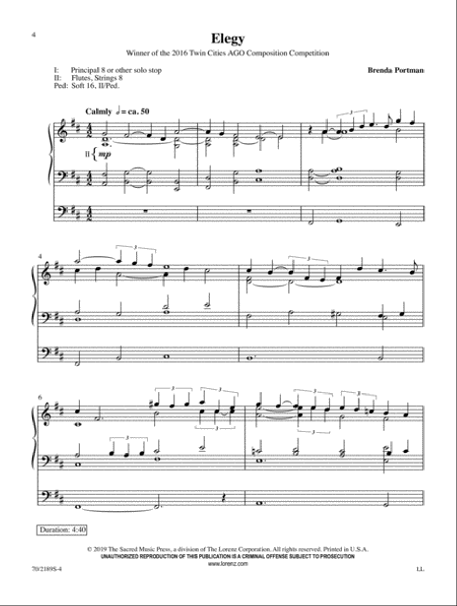 Peace Like a River Organ Solo scores gallery preview page 3