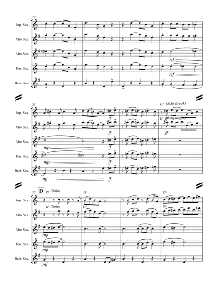 Muskrat Ramble (for Saxophone Quartet SATB or AATB) image number null