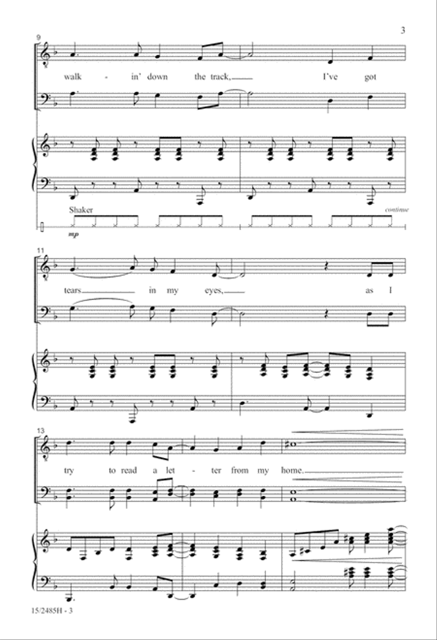 Nine Hundred Miles Nine Hundred Miles 3-Part scores gallery preview page 3