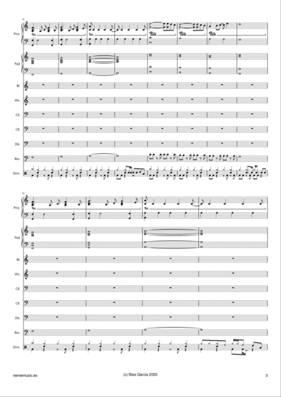 Amanecer Piano scores gallery preview page 3