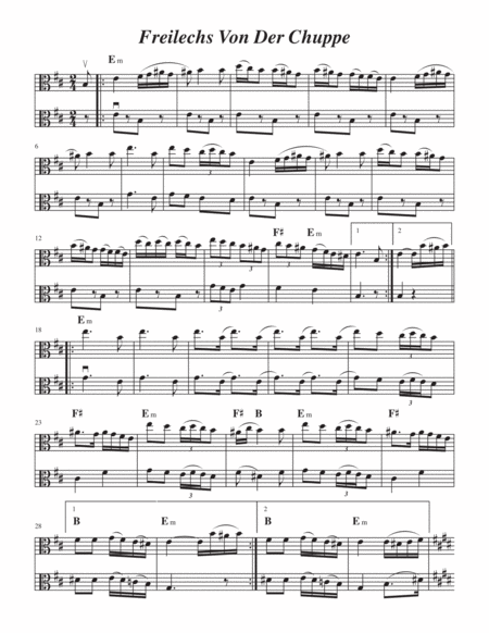 Klezmer Fiddle Tunes for Two Violas, Volume 2