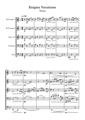 Theme - Enigma Variations - Brass Quintet