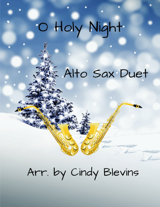 Book cover for O Holy Night, Alto Sax Duet