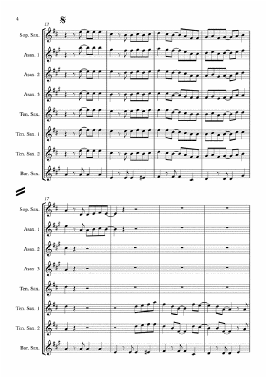 It's A Beautiful Day Woodwind Quintet scores gallery preview page 4