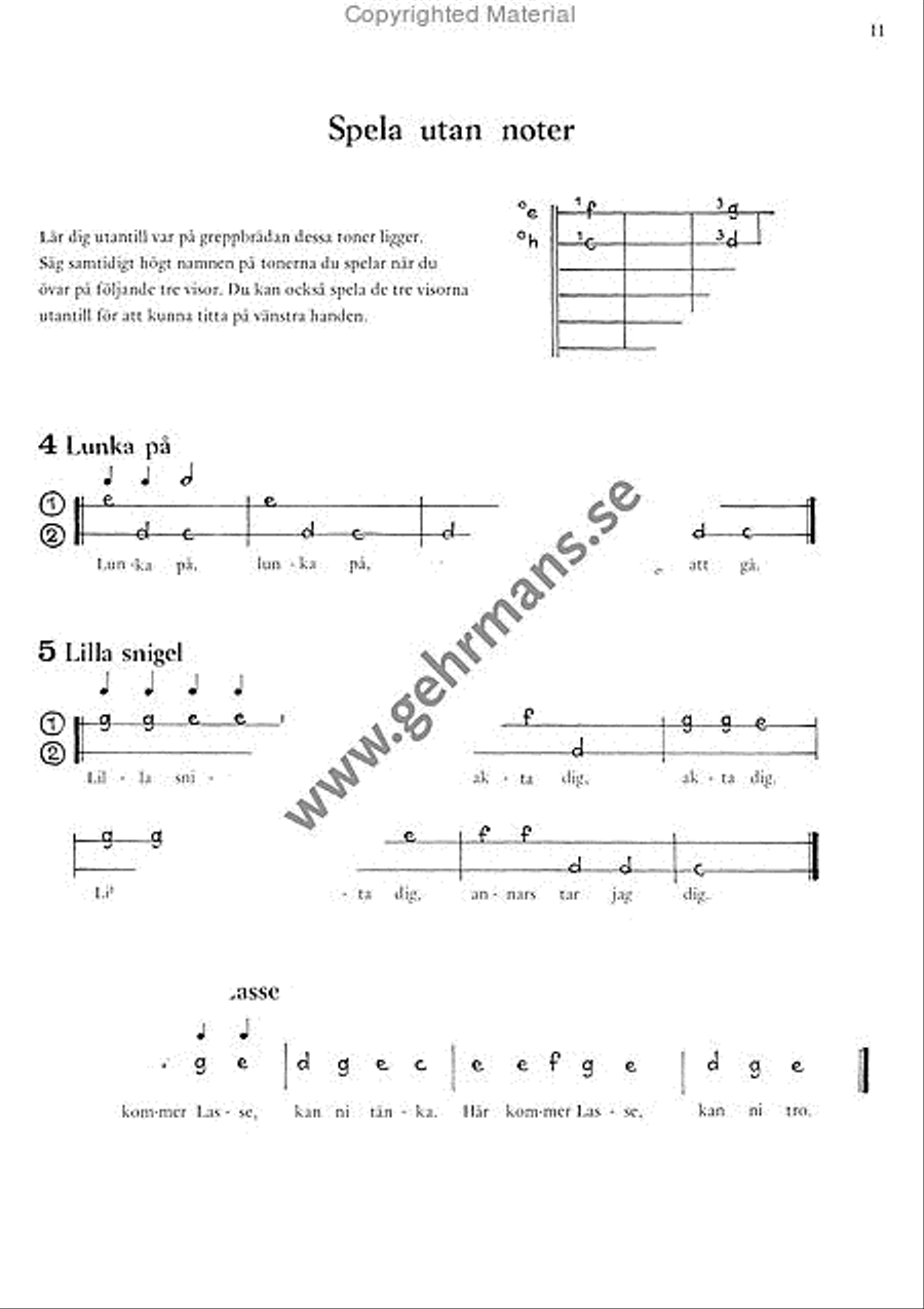 Lar dig spela gitarr 1 Guitar scores gallery preview page 8