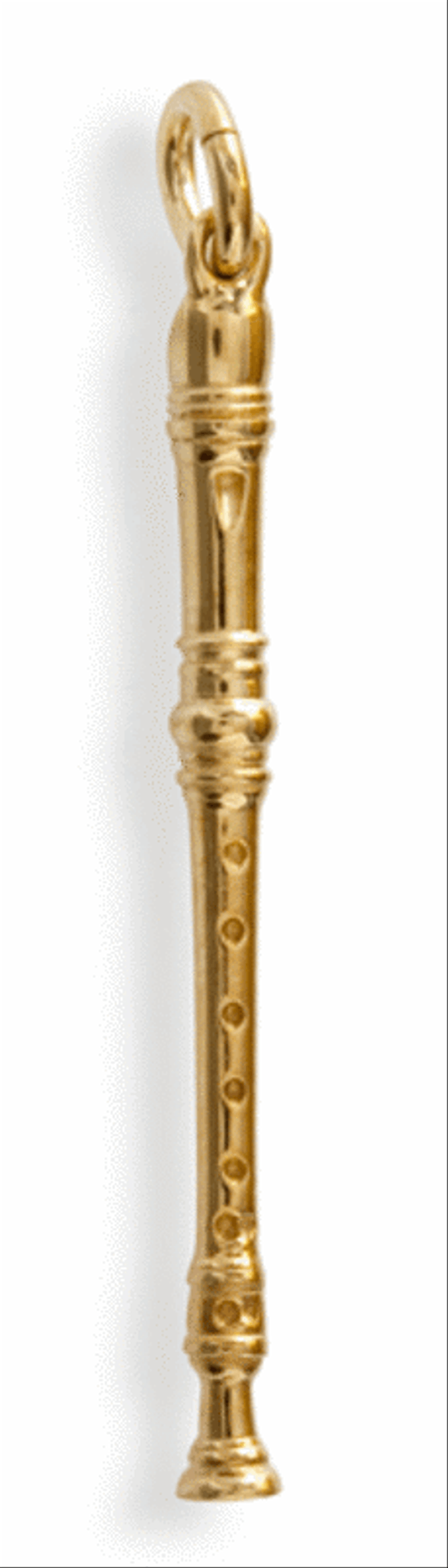 Gold-plated pendant : tenor recorder Tenor Recorder scores gallery preview page 1