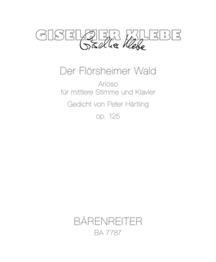 Book cover for Der Florsheimer Wald, Op. 125