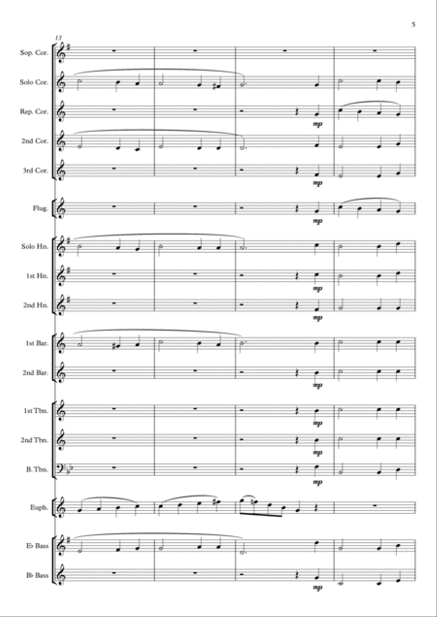 It is Well with My Soul Brass Band scores gallery preview page 5