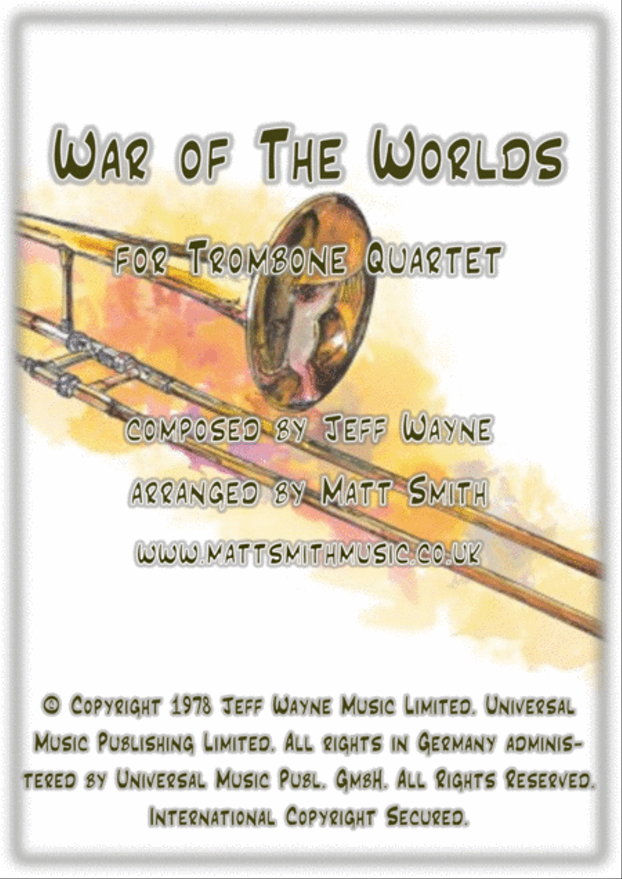 The Eve Of The War Brass Quartet scores gallery preview page 1