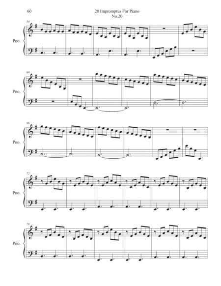 Impromptu No.20 For Piano