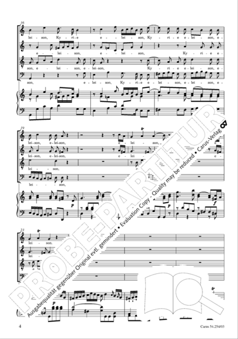 Missa Sancti Hieronymi 4-Part scores gallery preview page 5